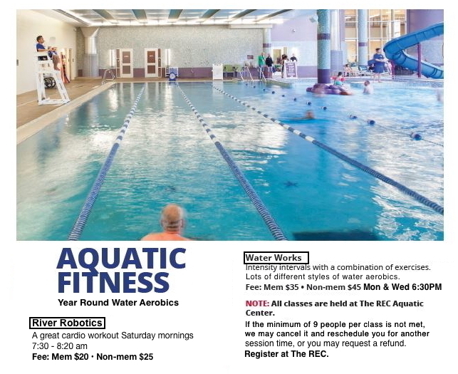 Grapevine TX The REC Water Aerobics and Aqua Pilates Schedule