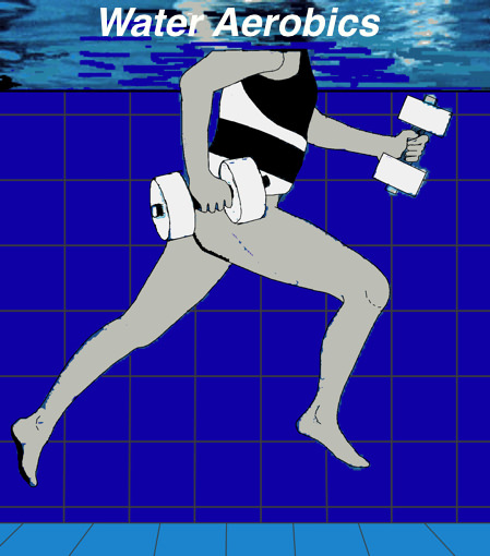 Water Aerobics Illustration